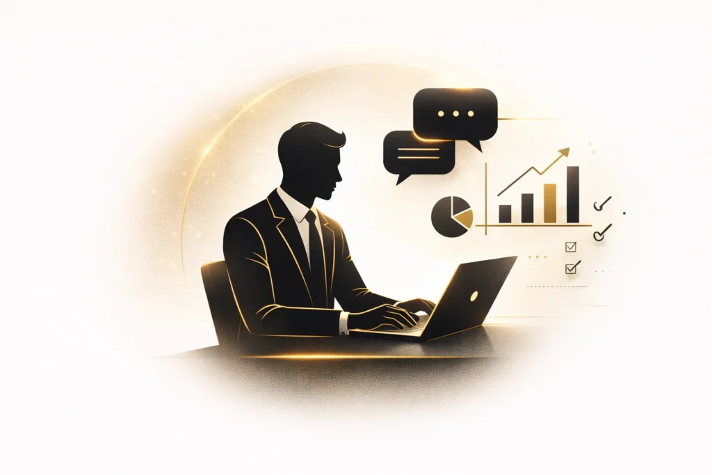 SEO consultation meeting with business client